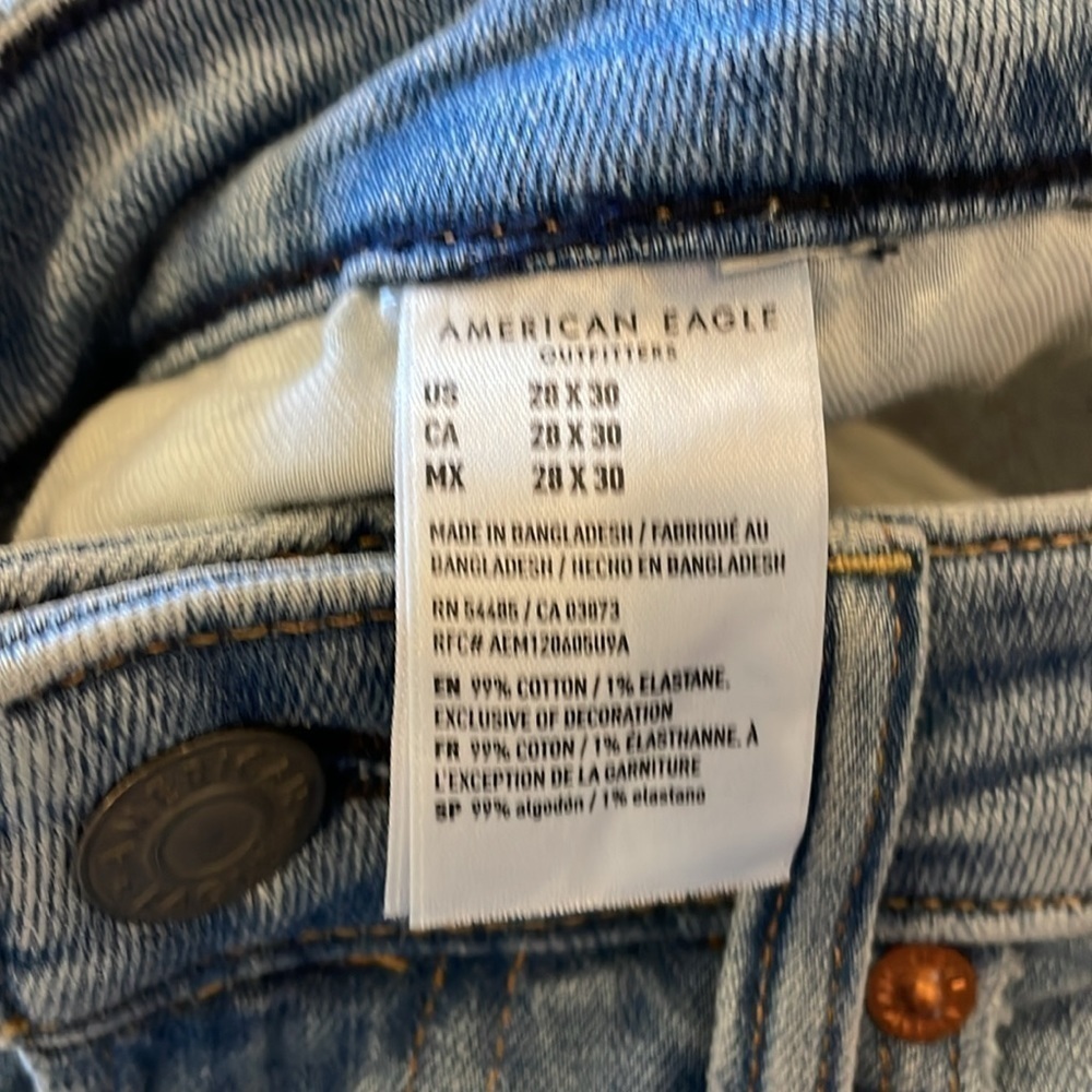 American Eagle Men’s 28x30 Airflex Jeans - Picture 3 of 7